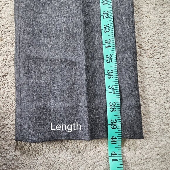 Pino Women's Charcoal Pure Virgin Wool High-rise Dress Pants/Trousers, XS-S - Picture 16 of 17